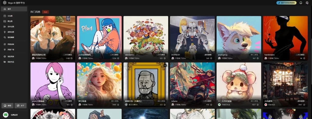 图片[6]-Vega AI 在线免费的AI绘画神器（暂时免费，后期肯定会商业化）-念心小站